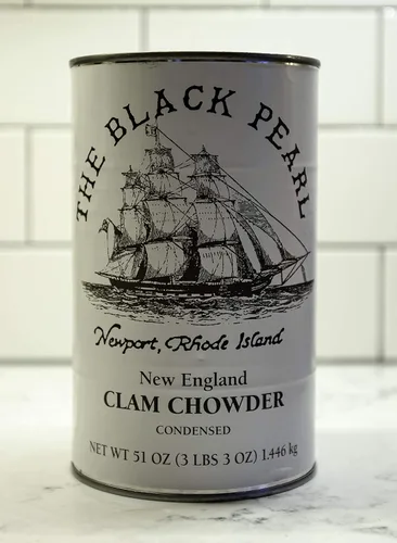 Vista 3 de The Black Pearl Sopa de almejas Nueva Inglaterra famosa sopa condensada, 51 oz (1)