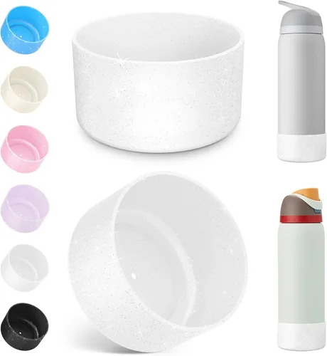 Vista 16 de Airboat 2 botas de silicona para botella de agua Owala de 24 onzas, funda protectora antideslizante para botellas de acero inoxidable, aptas
