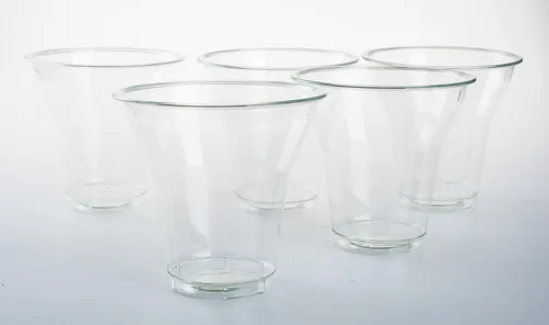 Vista 4 de Golden Apple, 9 oz-30ct plástico transparente Sundae tazas sin tapas. Cuencos desechables para postre, postre congelado