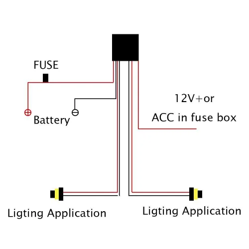 Vista 7 de H11 880 881 H8 Kit de Arnés de Cableado de Relé Universal 40A Se Adapta a Ensamblajes de Conversión de Luz Antiniebla LED Automotriz