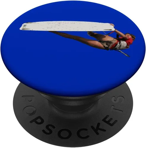 Vista 6 de Kitesurfer Freestyle Action Color Illustration PopSockets MagSafe PopGrip for iPhone
