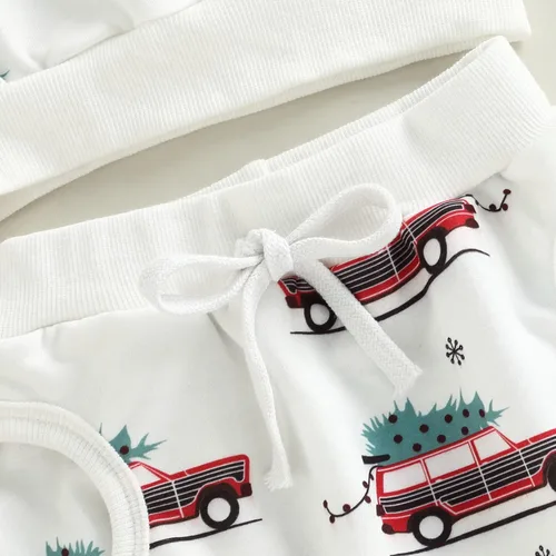 Vista 6 de Conjunto de sudadera de calabaza y pantalón para bebé y niño, de manga larga