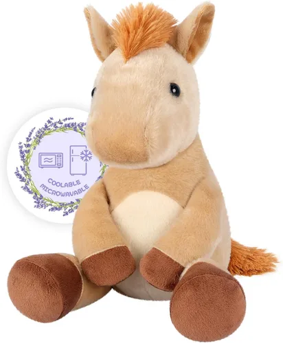 Vista 18 de SuzziPals Vaca de las Tierras Altas de Peluche Calentable y Enfriable, Almohadilla Calentable Microondable para Relajación y Alivio, Juguetes