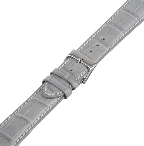 Vista 3 de Reloj suizo International 21ABTT3C 21ABTT3C correa de cocodrilo genuino gris claro, Moderno