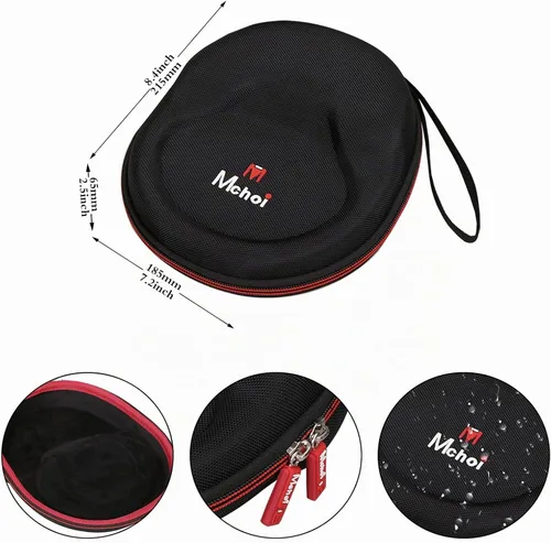 Vista 6 de Mchoi Funda rígida compatible con auriculares Logitech H390 / Logitech Zone 301 con cable, solo funda Negro