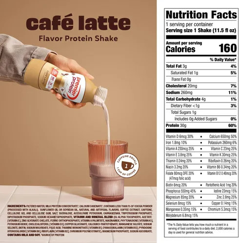 Vista 5 de Premier Protein +Energy - Batido con alto contenido proteico de 1.06 oz