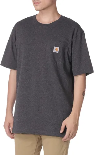 Vista 2 de Carhartt Camiseta de manga corta pesada con bolsillo para hombre