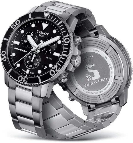 Vista 2 de Tissot Mens Seastar 6601000 Stainless Steel Casual Watch Grey