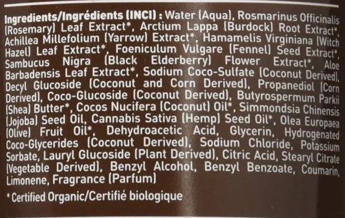 Vista 3 de Desert Essence Champú de coco, 8 onzas líquidas (paquete de 2) – Sin gluten, vegano, sin parabenos – Aceites orgánicos de coco, cáñamo y oliva +