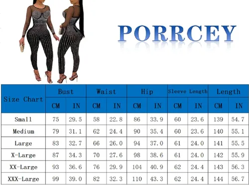 Vista 5 de PORRCEY - Overol sexy para mujer, con proceso de corte en caliente, para fiesta, discoteca, noche