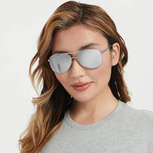 Vista 9 de BOTPOV Gafas de sol de aviador para hombres y mujeres, polarizadas, protección UV400, lente espejada, marco de metal con bisagras de resorte..