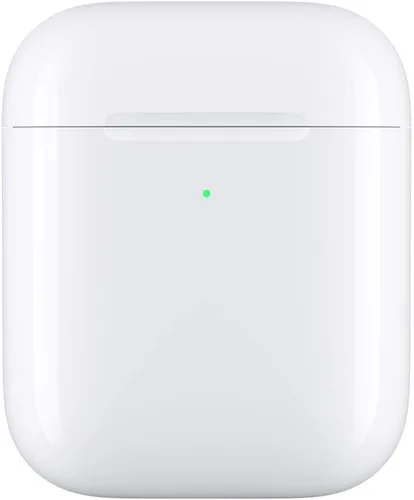 Vista 2 de [Renovado] Apple - Funda de carga inalámbrica para Airpods (modelo más caduco), color blanco