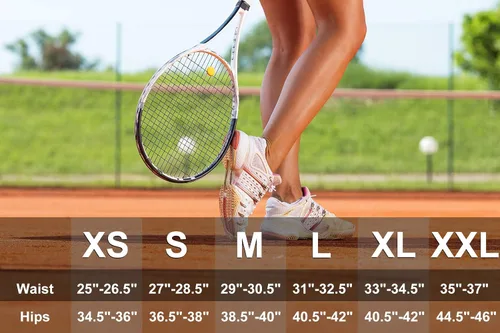 Vista 6 de Yogipace - Falda de tenis para mujer, protección UV, 17 pulgadas de largo