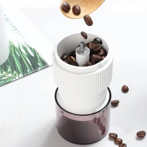 Vista 6 de Molinillo de café eléctrico Molino automático de frijoles Molinillo portátil Molienda de cerámica ajustable Uso fácil
