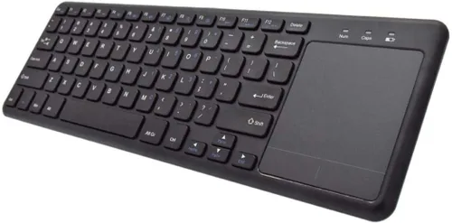 Vista 2 de BoxWave Teclado compatible con Chuwi HiPad Max - Teclado MediaOne con TouchPad, TrackPad inalámbrico USB de tamaño completo para PC, color negro