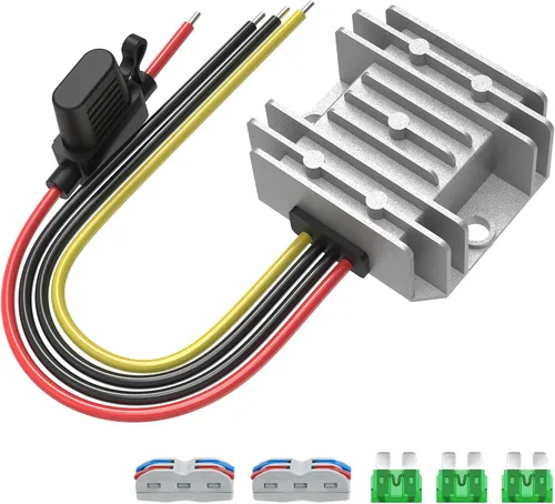 Vista 7 de Kzreect - Convertidor de 12 V, 20 A, 240 W, CC a CC, reductor de voltaje de 17-55 V a 12 V