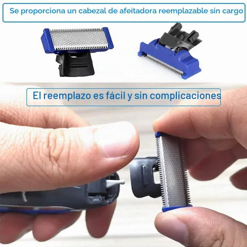 Vista 6 de Cabezales de repuesto para la versión antigua de Microtouch Solo para hombre, afeitadora eléctrica micro recortadora (paquete de 4)