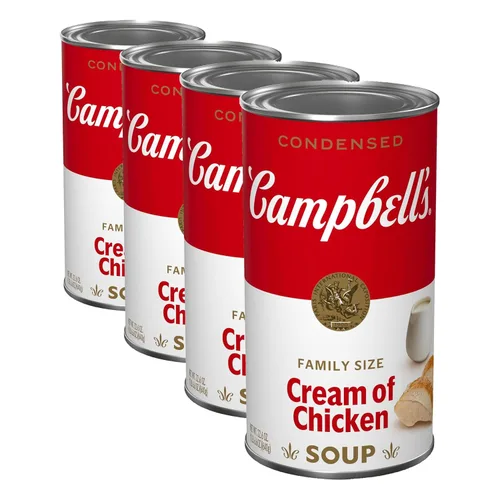 Vista 11 de Campbell's Sopa Condensada Crema de Pollo, Tamaño Familiar, Lata de 22.6 oz