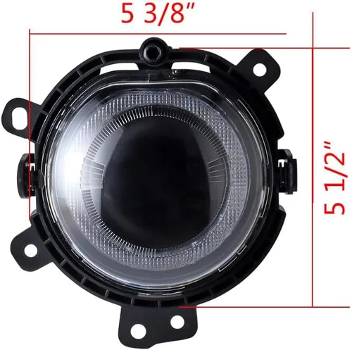 Vista 5 de 2 luces antiniebla para parachoques delantero DRL de xenón blanco, lente transparente compatible con BMW Mini F54 Clubman F55 5 puertas F56 3