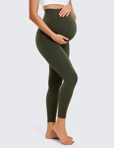 Vista 5 de CRZ YOGA Butterluxe - Leggings de maternidad sobre el vientre de 25 pulgadas, pantalones suaves para entrenamiento, yoga y embarazo