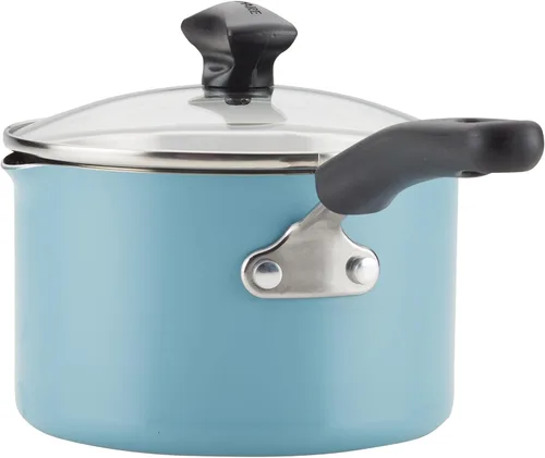 Vista 10 de Farberware Cookstart DiamondMax - Juego de utensilios de cocina, ollas y sartenes antiadherentes, aptos para lavavajillas, incluye bandeja