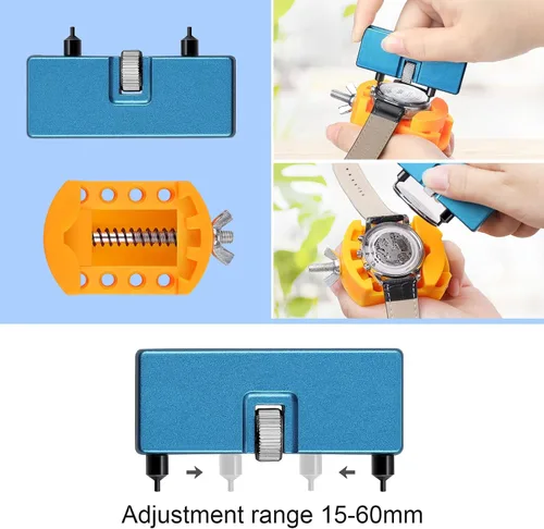 Vista 9 de JOREST Watch Repair Kit, for Watch Battery Replacement & Watch Link Removal and Resizing & Watch Opener, Watch Repair Screwdriver Set, Watch Wrench
