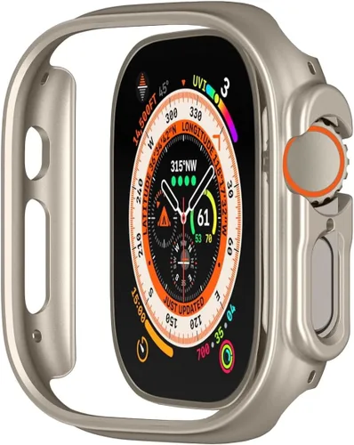 Vista 21 de Compatible con Apple Watch de 1.654 pulgadas Series 10 (2024), protector de parachoques superfino, cubierta dura de policarbonato, ligero, delgado