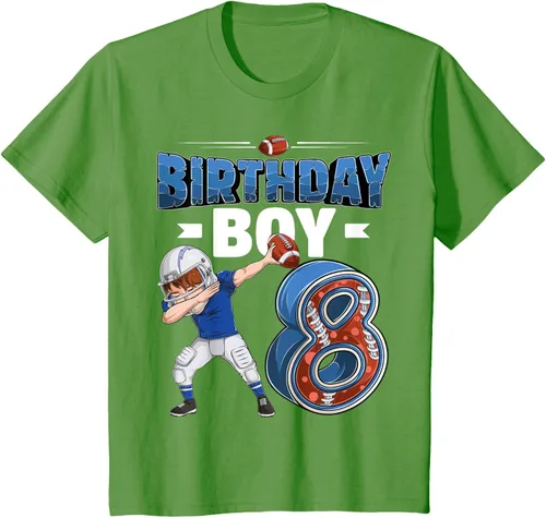 Vista 51 de Dabbing Boy - Camiseta de 8 años de fútbol americano americano, Negro, S