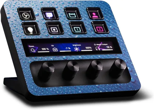 Vista 33 de MightySkins - Piel de fibra de carbono compatible con Elgato Stream Deck + Marble Magma Acabado de fibra de carbono texturizado protector