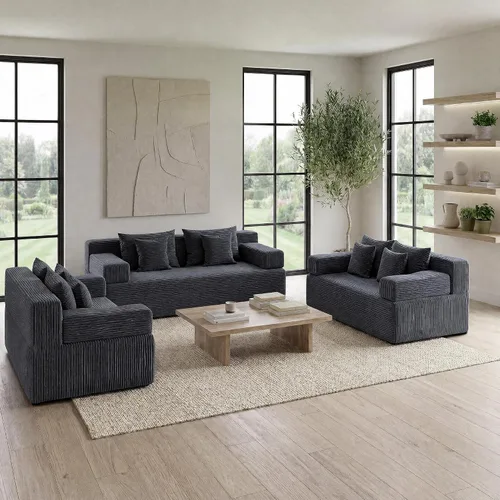Vista 25 de MONVANE Sofás seccionales deshuesados de gran tamaño de 103 pulgadas para sala de estar, sofá de nube en forma de L de 4 asientos, sofá modular