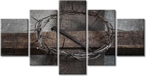 Vista 12 de TUMOVO Decoración de pared de iglesia cristiana de 3 paneles, imágenes de la resurrección de Jesús para sala de estar, dormitorio, cocina