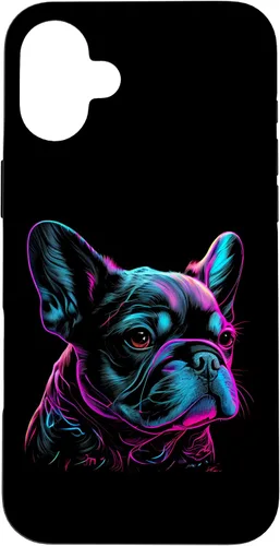 Vista 23 de French Bulldog Retro Design Case for iPhone 17