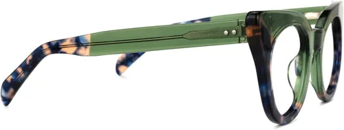 Vista 3 de Zeelool Gafas elegantes con bloqueo de luz azul ojo de gato para mujer, 100% UV400, gafas Godwin OA766129