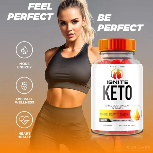 Vista 4 de rize labs Gomitas Ignite Keto ACV para pérdida de peso avanzada, suplemento Keto Ignite (60 gomitas)