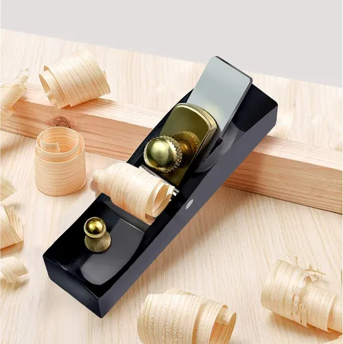 Vista 2 de Mini cepilladora de madera, plano de mano de bloque, avión de madera, herramienta de mano de madera, perfecta para carpintería, recorte, alisado