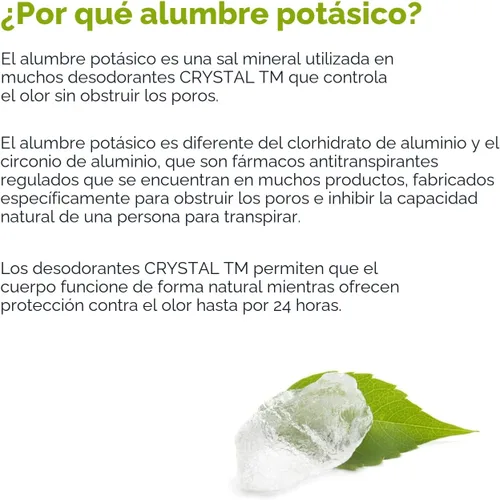 Vista 5 de Desodorante a bolilla para el cuerpo Crystal, 66,54 cc, paquete de 2