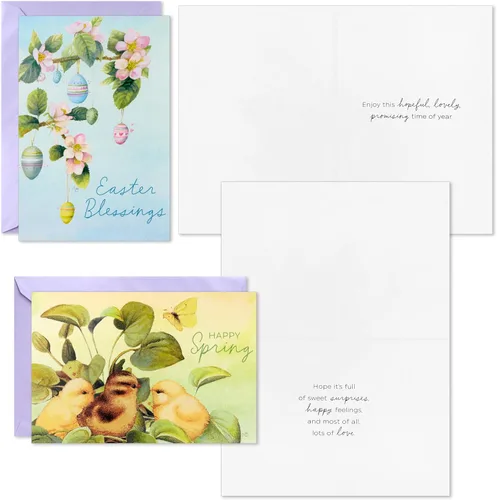 Vista 6 de Hallmark Surtido de tarjetas de Pascua vintage, Marjorlein Bastin (36 tarjetas de primavera con sobres)