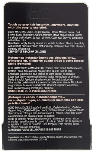 Vista 3 de Cover Your Gray Palo de retoque - Negro azabache