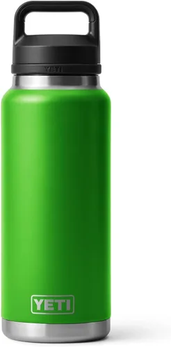 Vista 41 de YETI Rambler - Botella de 36 onzas, aislada al vacío, a prueba de fugas, de acero inoxidable con tapón para sorbos Aislamiento al vacío Azul marino