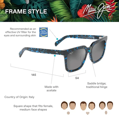 Vista 6 de Maui Jim Gafas de sol cuadradas para techos