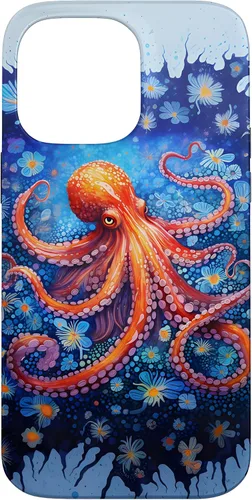 Vista 21 de Funda con diseño de criatura marina de pulpo Kraken para iPhone 17
