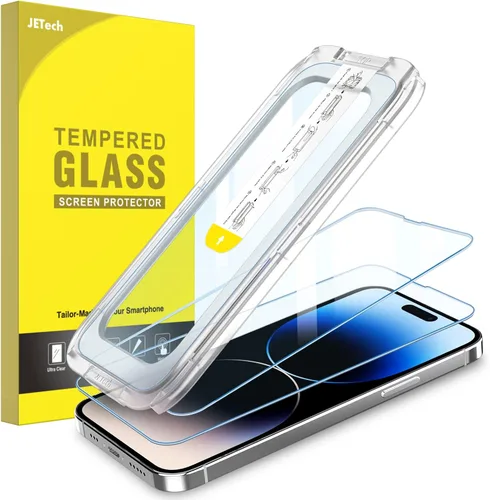 Vista 13 de JETech Protector de pantalla One Touch Install para iPhone 11/XR de 6.1 pulgadas, película de vidrio templado de cobertura completa, kit