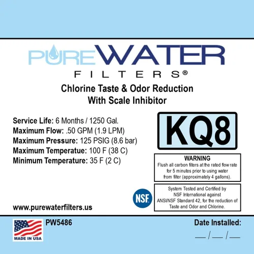 Vista 3 de PureWater - Cartucho de filtro de agua de repuesto para Keurig B150/K150 B155/K155 K2500 K3000 B3000SE K3500 K4000