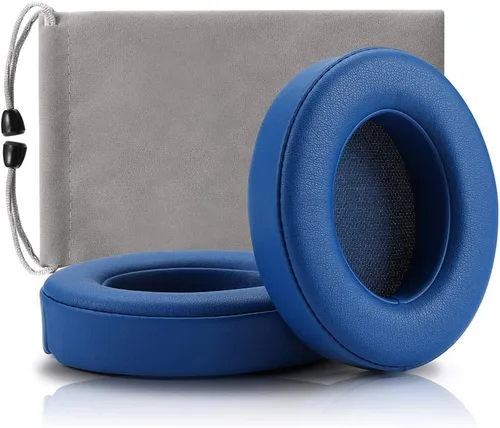 Vista 11 de Almohadillas de repuesto para auriculares, fundas para almohadillas compatibles con auriculares Beats Studio 2 y Studio 3 de Dr.DRE 1 par (negro)