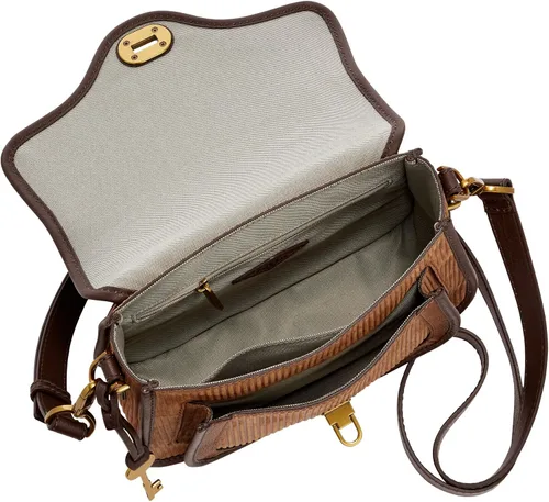 Vista 3 de Fossil Bolso bandolera Heritage de cuero con asa superior para mujer