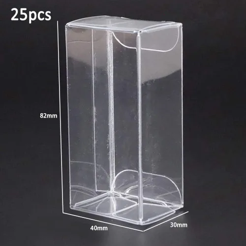 Vista 5 de Generic 50 cajas de exhibición para organizador de coche modelo a escala 1/64, PVC transparente