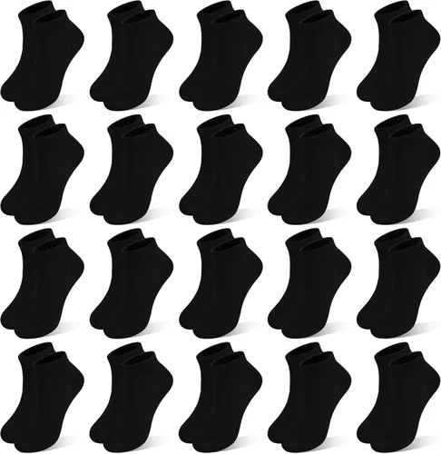 Vista 10 de ZERULETS Calcetines para niños, 20 pares de calcetines de tobillo de corte bajo cortos deportivos para niños y niñas, niños de 1 a 13 años