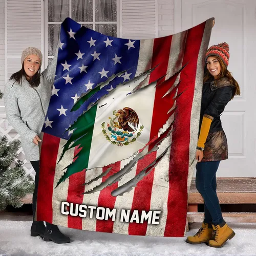 Vista 12 de Manta de México personalizada con nombre para hombres y mujeres, manta personalizada con bandera de México, manta de bandera mexicana, regalo