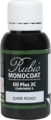 Vista 44 de Rubio Monocoat Muestra de Tinte y Acabado para Madera - Niebla 5% Aceite Plus Parte A Aceite de linaza para madera de secado rápido y ecológico