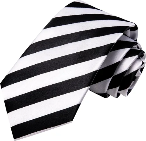 Vista 24 de Hi-Tie Corbatas de seda para hombre, diseño de cachemira a rayas, con bolsillo, gemelos cuadrados, conjunto formal de negocios